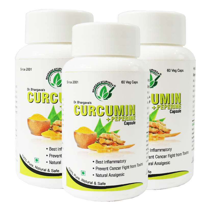 Dr.Bhargav'S Curcumin + Peperine Capsule - 60Cap-3