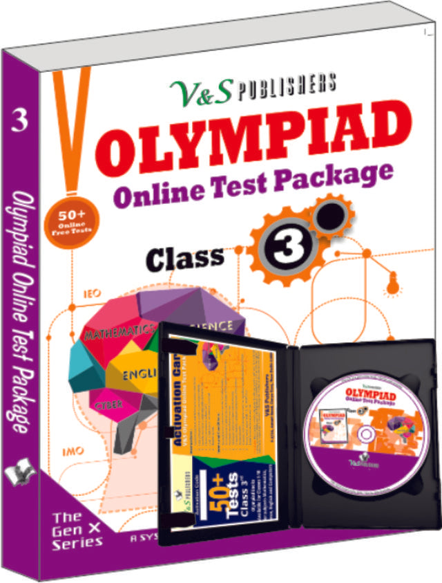 Olympiad Online Test Package Class 3  (Free CD With Activation Voucher)