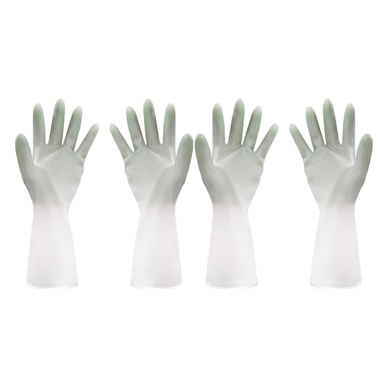 Latex Household Gloves (2 Pair  Mix Color)