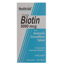 HealthAid I Biotin 5000 µg I 60 Tablets