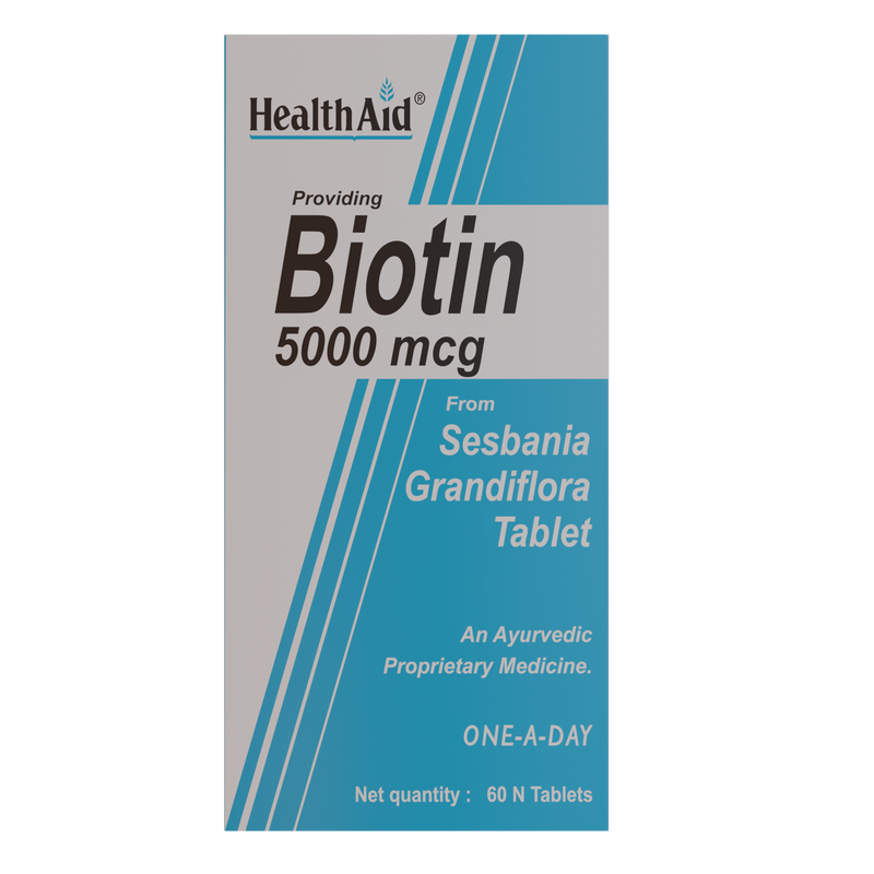 HealthAid I Biotin 5000 µg I 60 Tablets