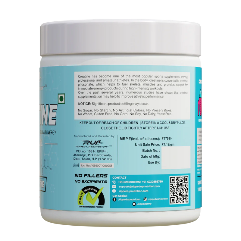 Ripped Up Nutrition Creatine Monohydrate