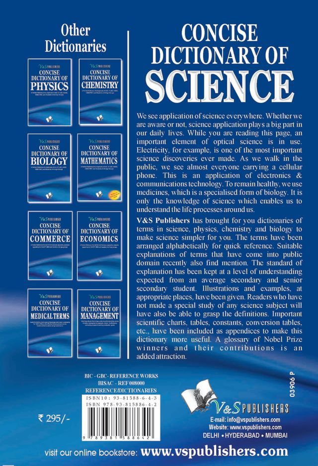 Concise Dictionary Of Science