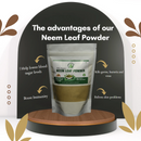 Dr.Bhargav’s I Neem Leaves Powder | Sun Dried I Skin I Hair Growth | Regulate Blood sugar | Relives skin problems | Boost Immunity | Help lower blood sugar levels |Strengthen Pancreas | 100gm