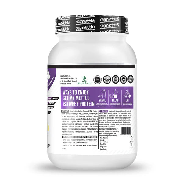 GetmyMettle ISO Whey Protein