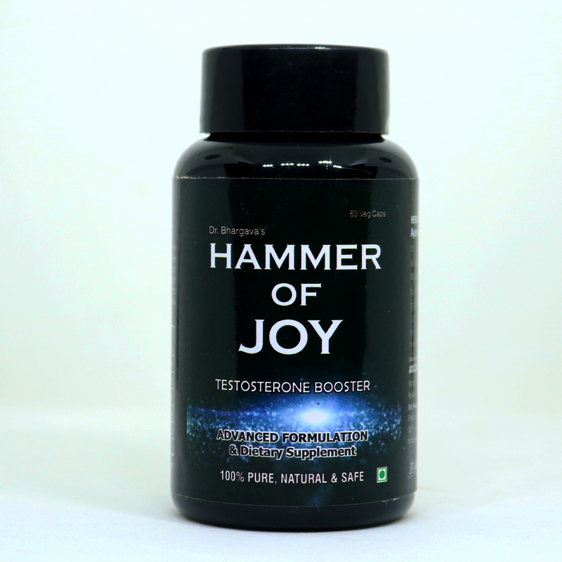 Dr.Bhargav’s I Hammer of joy capsule I Testosterone Booster | Stamina| Dysfunction medicine | Premature Ejaculation| Hammer of Joy Capsule I Hammer of Joy Granules I Joy Tablet | 60 Capsules