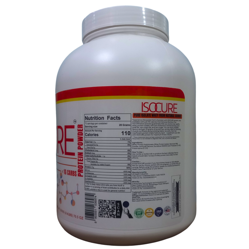 Ketones Nutrition ISOCURE Pure Whey Isolate Protein