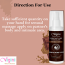 Vigini Intimate Chocolate Sexual Lubricant Personal Lube Water-Based Gel for Long Lasting  Non-Sticky-50ml