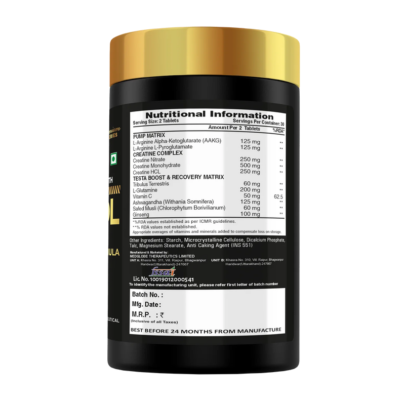 Eligator Mass Drol Gains - 60 Tablets (30 Servings)