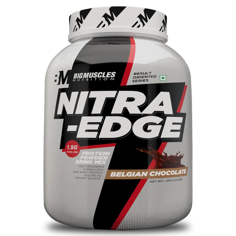 Big Muscles Nitra Edge Hydrolyzed 100% Whey Protein - 4.4 Lbs