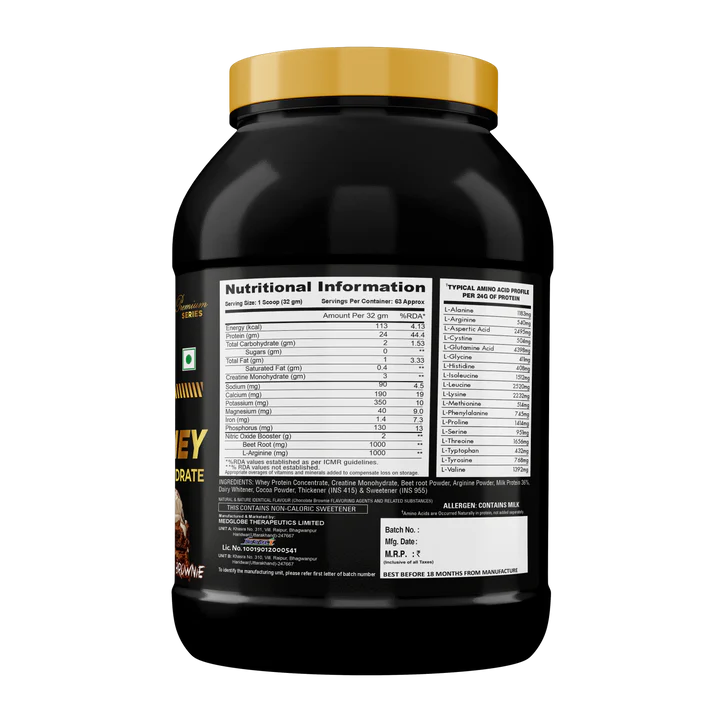 Eligator Nitro Whey - Nitro Whey Protein With Added Creatine Monohydrate