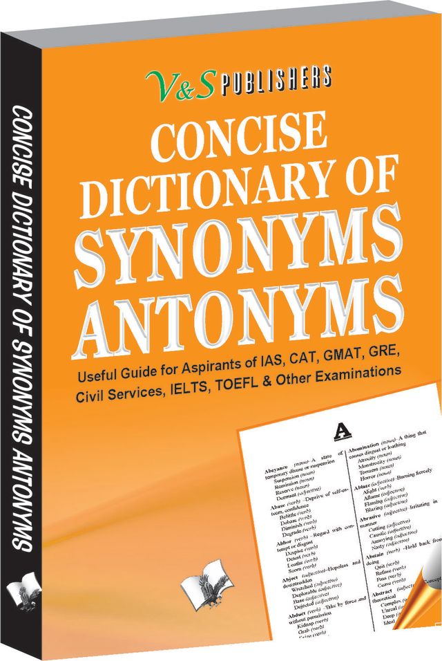 Concise Dictionary Of Synonyms Antonyms