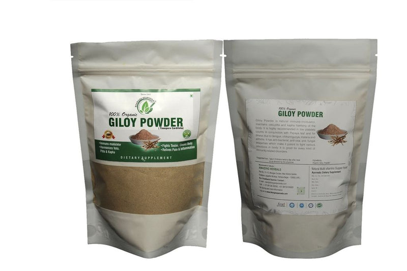 Dr.Bhargav’s I Guduchi I Giloy Powder | Tinospora Cordifolia| Immunity Booster | Inflammation | Fights Toxin | Throat irritation I Cough | Immune disorders | Uric acid | Burning toxins| 100gm