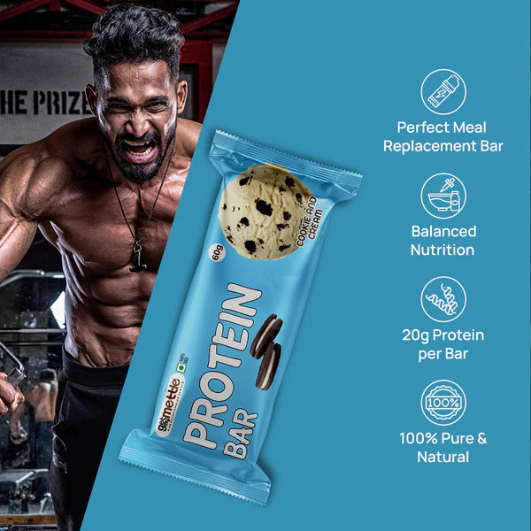 GetmyMettle Cookies and Cream Protein Bar- Pack of 6