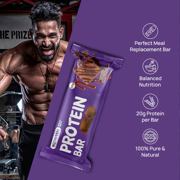 GetmyMettle Choco Brownie Protein Bar Pack of 6