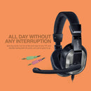 Wired Headset With Adjustable Headband  Noise-isolating Mic Set