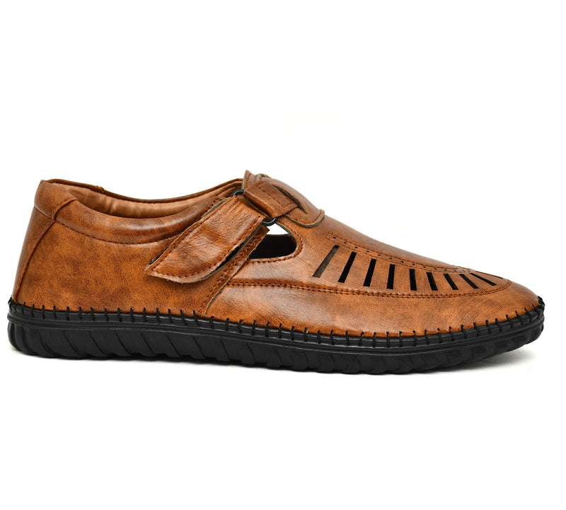 Latest Men's Faux Leather Roman Sandal