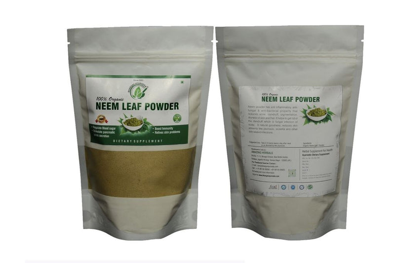 Dr.Bhargav’s I Neem Leaves Powder | Sun Dried I Skin I Hair Growth | Regulate Blood sugar | Relives skin problems | Boost Immunity | Help lower blood sugar levels |Strengthen Pancreas | 100gm