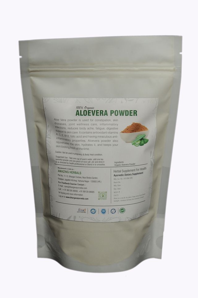 Dr.Bhargav’s Aloe Vera Powder Organic|Hair I Face |Skin|No added Chemicals|100gm