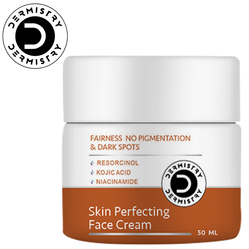 Dermistry  Pigmentation Removal Fairness Face Cream I Kojic Acid Niacinamide I Blemishes Dark Spots Correction Uneven Tone Melasma Dull Skin Removal I Glowing Brightening Moisturizer I Men Women 50ml