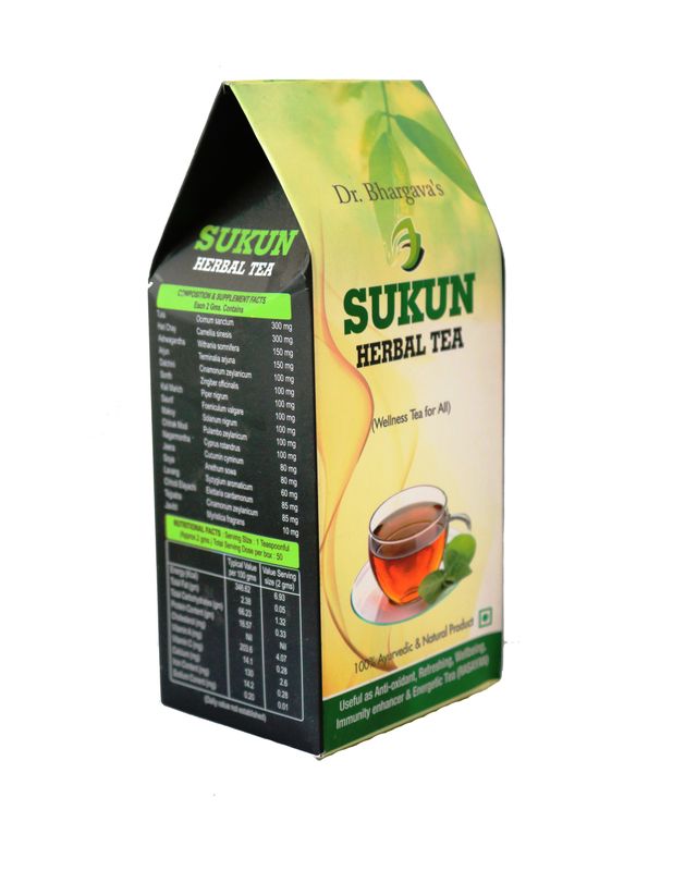 Dr.Bhargav’s I Sukun Herbal Tea | Fights Allergic Sinus I Cold flue Naturally | Refreshing Mood I Relieves Fatigue |No added Scent I Perfume I 100gm