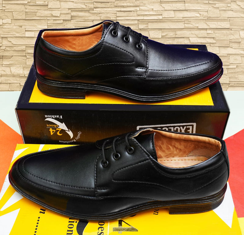 Latest Men's Formal Office Shoes - Black