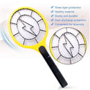 Yellow Rechargeable Electric Mosquito Killer Racket With Cable