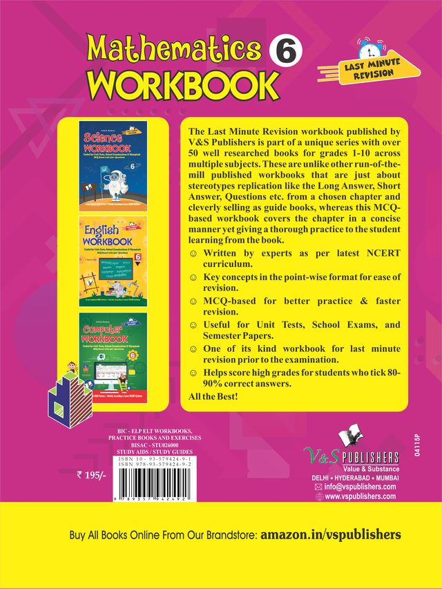 Mathematics Workbook Class 6