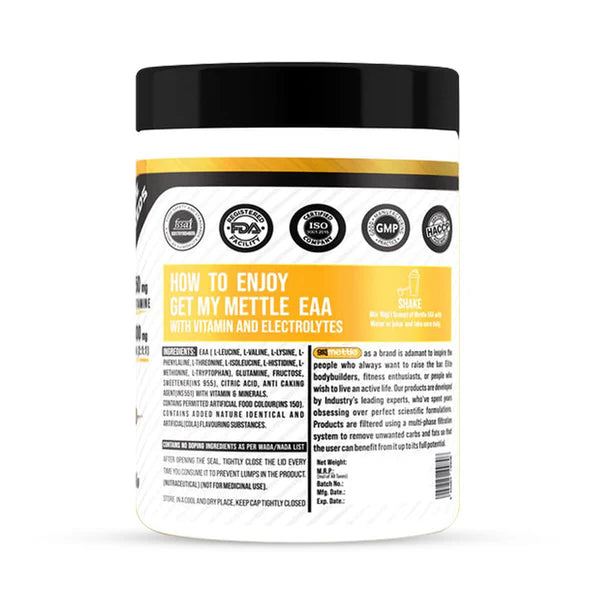 GetmyMettle EAA: Ultimate Maintenance Fuel Enriched with Glutamine, Vitamins, and Electrolytes