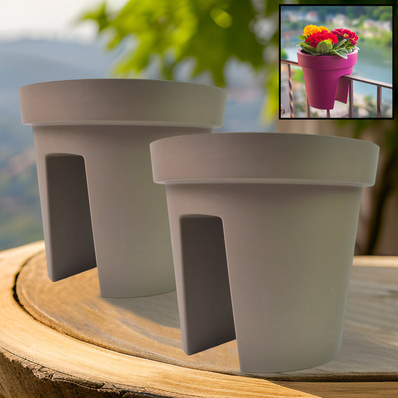 Creative Flower Pot Balcony Flower Pot Holder (2 Pc)
