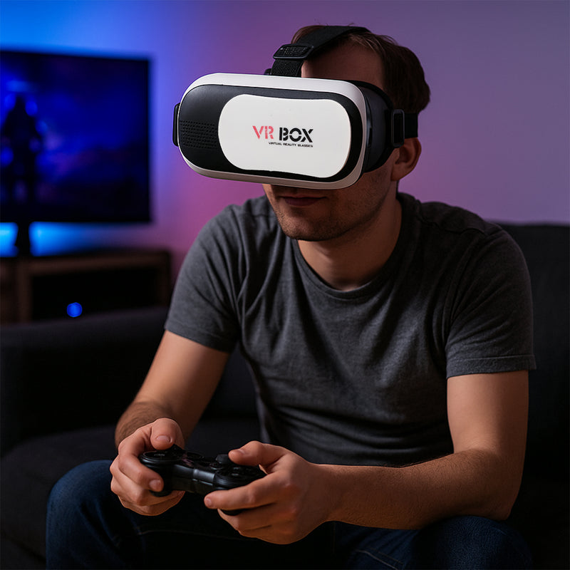 Vr Box Virtual Reality 3d Glasses Headset (1 Pc)