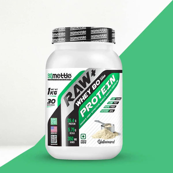 GetmyMettle Raw+ Whey 80 Protein with HMB