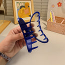 Plastic Hair Clamp Grip Simple Matte Hair Barrette Clamp (12 Pc)