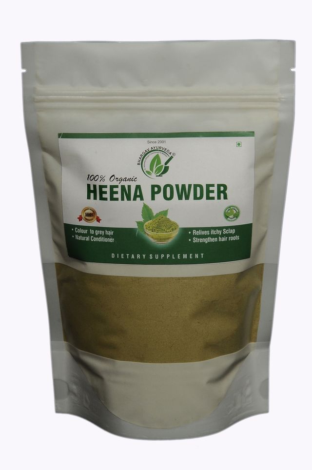 Dr.Bhargav’s I Heena Powder | Color to grey hair | Natural hair Conditioner | Relieves itchy Scalp | Strengthen hair roots |Removes dandruff | External Use Only | 100gm