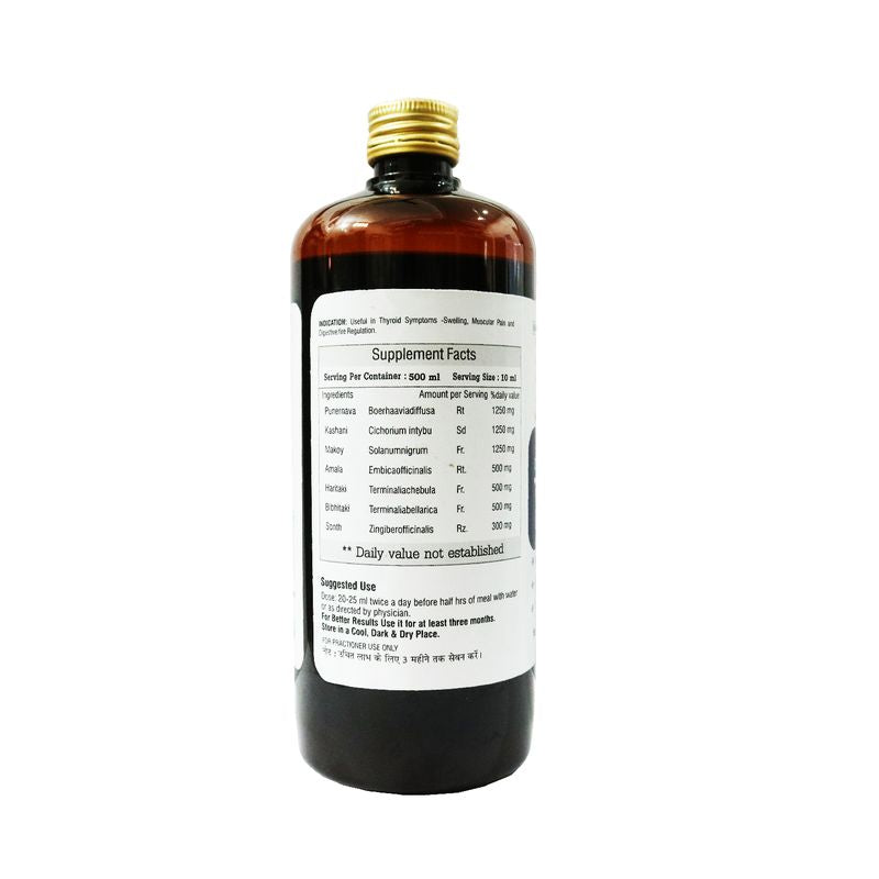 Dr.Bhargav’s I Thyro-safa Syrup | Thyroid Hormones | Digestive | Fatigue I Sluggish Metabolism | Weight loss  | TSH Hormone |Obesity I Thyroid I Hypo Thyroid I Hyper Thyroid Problem | 500ml Syrup