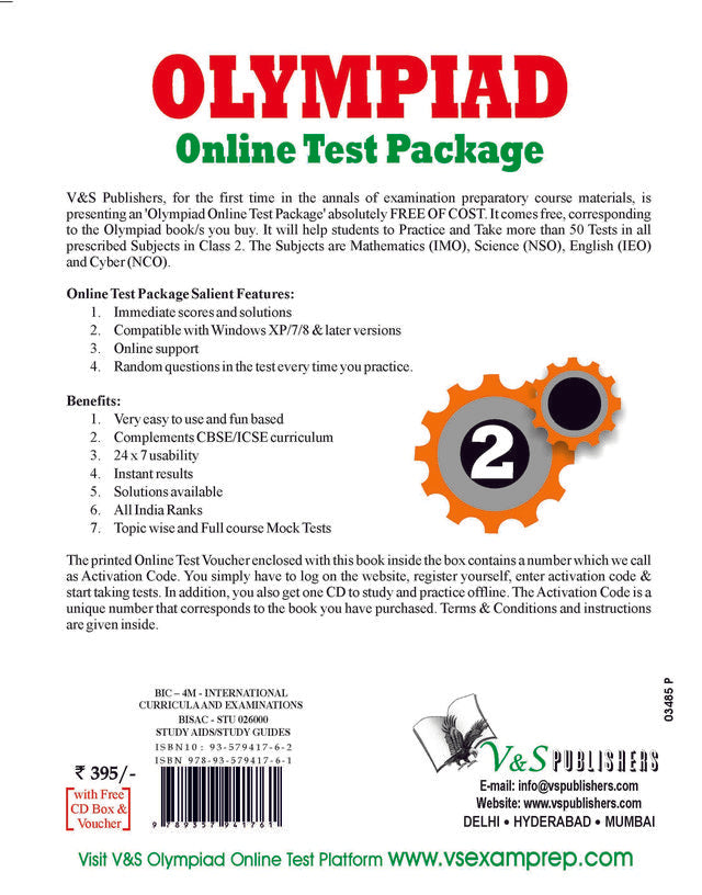 Olympiad Online Test Package Class 2 (Free CD With Activation Voucher)