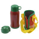 12544 Premium Stainless Steel Insulated Sipper Bottle Print Water Flaskcartoon Vacuum Hot Cold For Kids  Travelling Water Bottle For Kids With Pop Up Straw  Double Wall Thermos With Straw  Bottle Zippe Cover For Officegymschool (550 Ml)