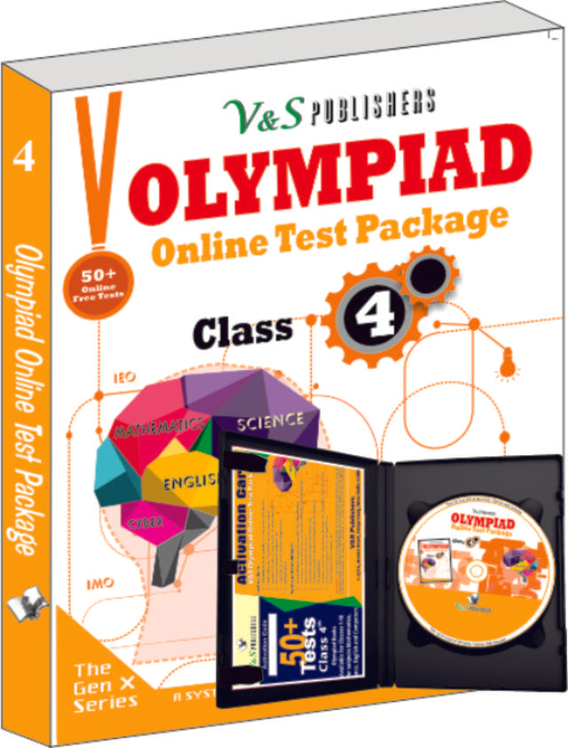 Olympiad Online Test Package Class 4 (Free CD With Activation Voucher)