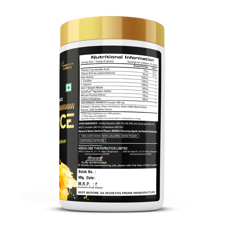 Eligator Mahafroce Pre-Workout - 240gm (30 Servings)