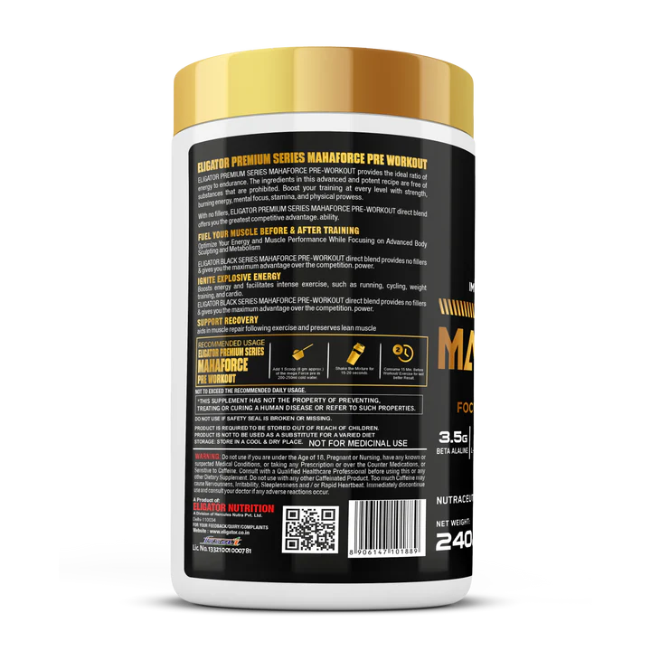 Eligator Mahafroce Pre-Workout - 240gm (30 Servings)