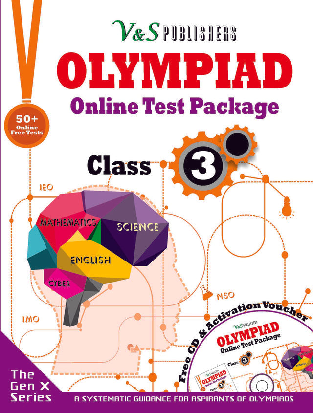 Olympiad Online Test Package Class 3  (Free CD With Activation Voucher)