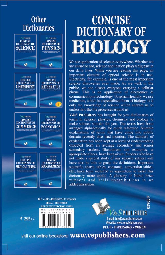 Concise Dictionary Of Biology