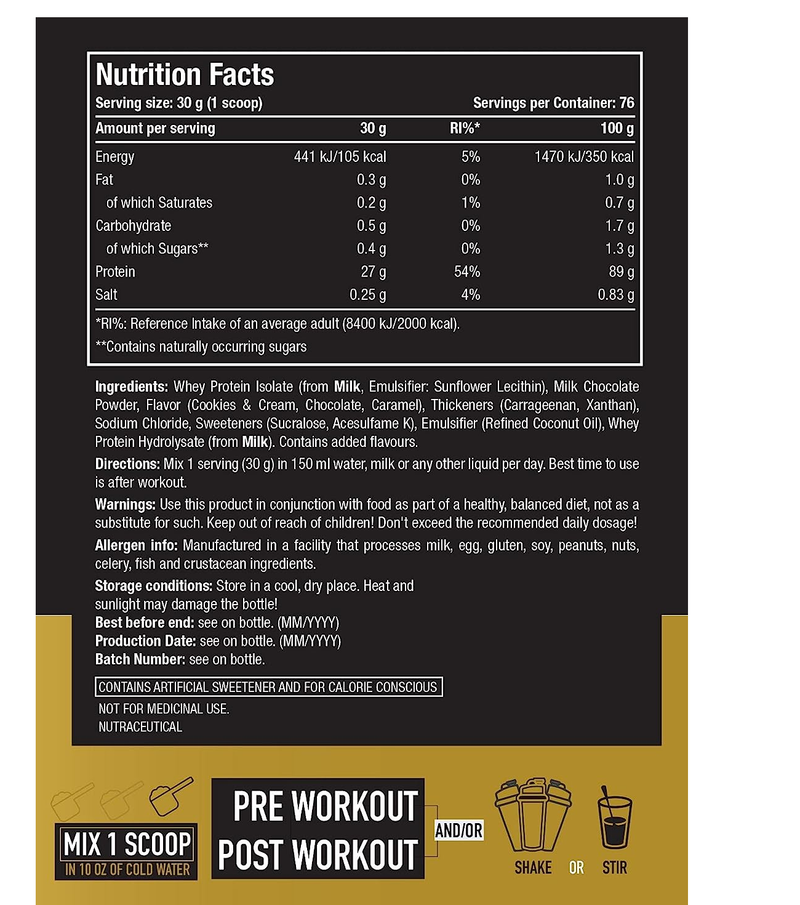 ONE SCIENCE NUTRITION(OSN) ISO GOLD PROTEIN
