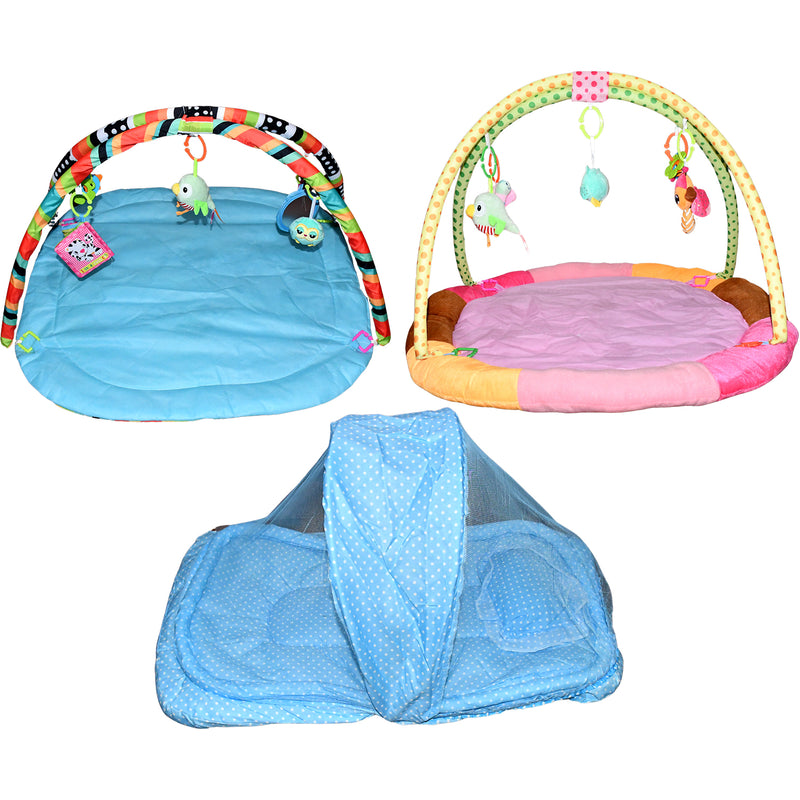 Multipurpose Baby Play Gym And Sleeping Mat (Mix Design  1 Pc)