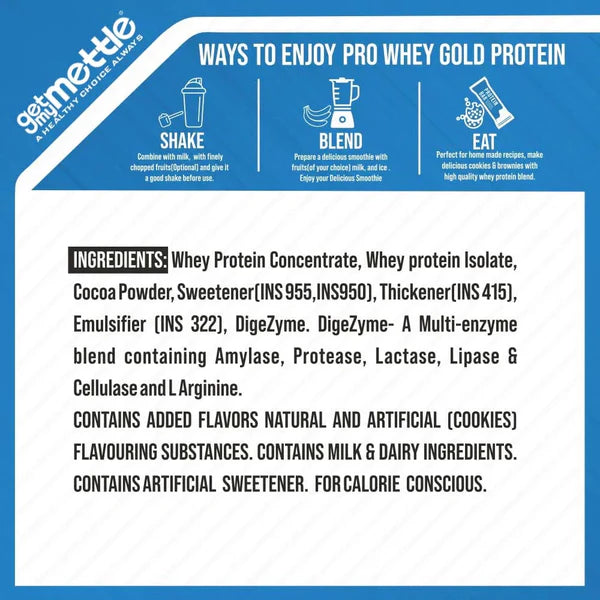 GetmyMettle Pro Whey Gold Protein