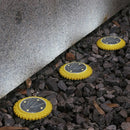 9364 4 Pack Solar Ground Lights Led Solar Powered Disk Lights Outdoor Waterproof Garden Landscape Lighting For Yard Deck Lawn Pathway Walkway Balcony Decoration