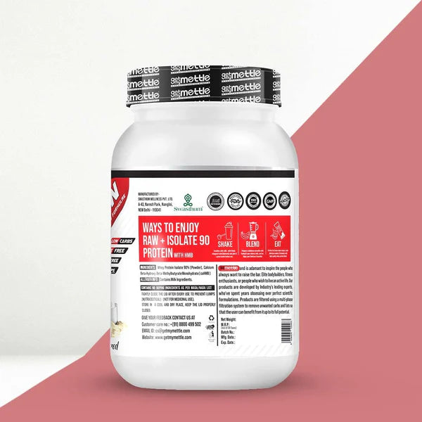 GetmyMettle Raw+ Isolate 90 Protein with HMB