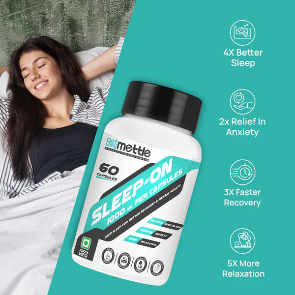 GetmyMettle Sleep-On | 1000 MG Per Capsules, 60 Capsules