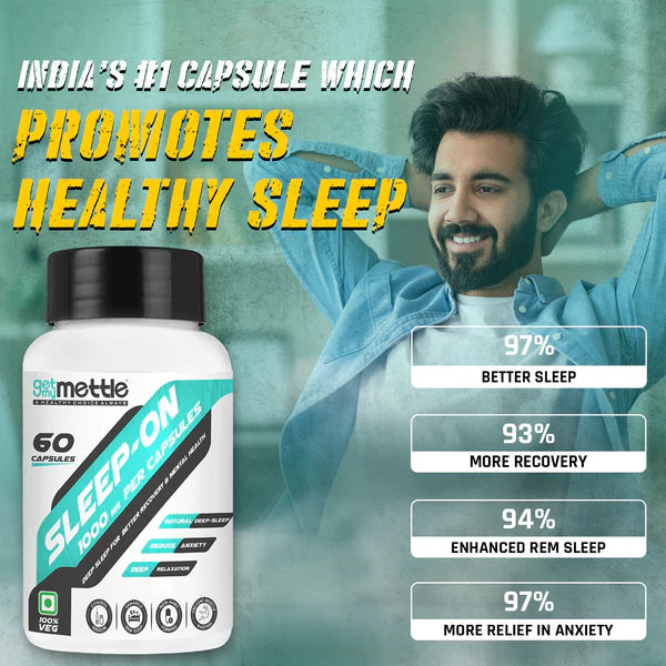 GetmyMettle Sleep-On | 1000 MG Per Capsules, 60 Capsules