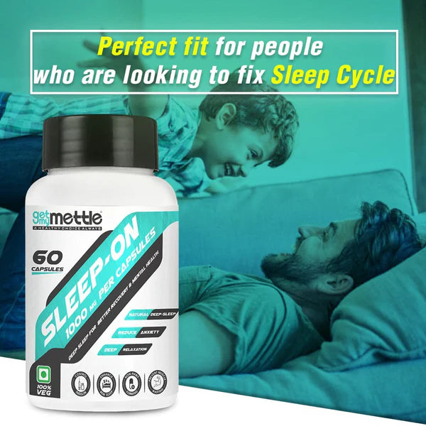 GetmyMettle Sleep-On | 1000 MG Per Capsules, 60 Capsules